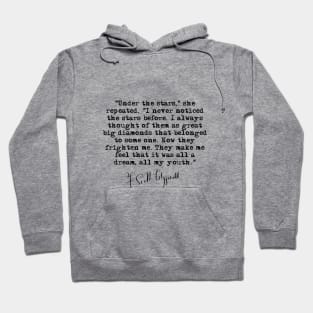 Under the stars - Fitzgerald quote Hoodie